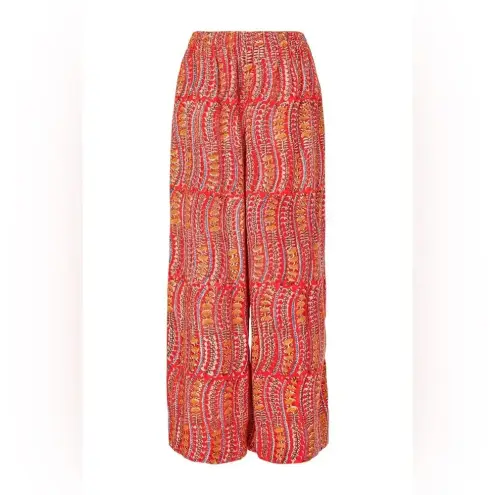 Alix Of Bohemia Women's Natalie Orange Pant, size XL wide leg Red