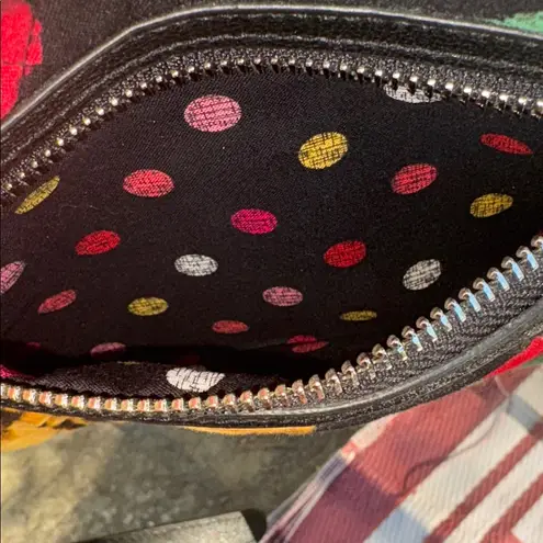 Floral Quilted Shoulder Bag Black