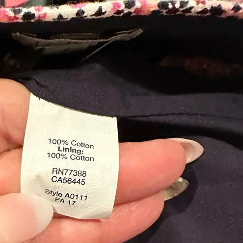 JCREW COTTON BASKET WEAVE PRINT PATTERN MINI SHORT SKIRT 4 Pink