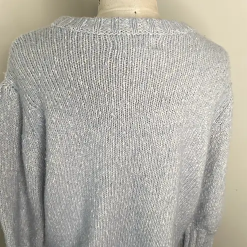 Popsugar Blue Marled Chunky Knit Sweater