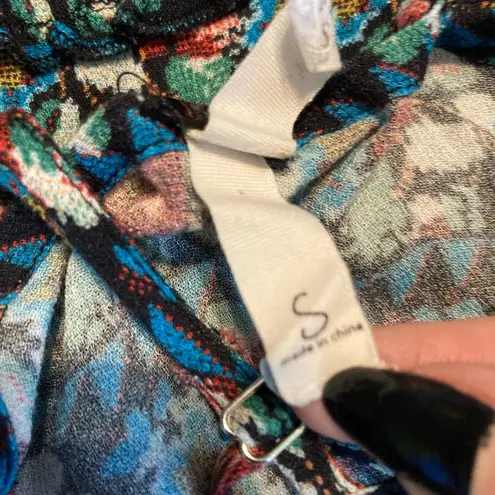 Sea Gypsies By Lost Black and Blue Crochet Mini Sundress