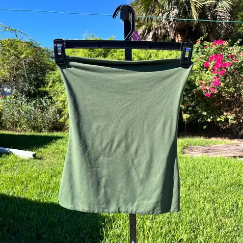 Babaton Aritzia Contour Second Skin Tube Top in Sagesse Green Size S