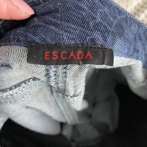 ESCADA Mandala Denim Print Bootcut Jeans