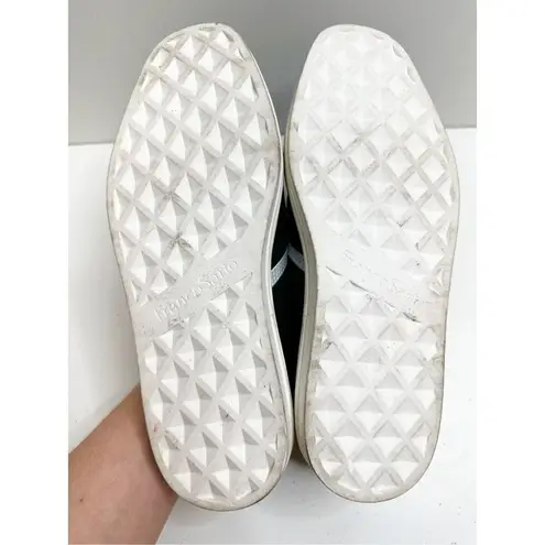 Franco Sarto  Sneaker Women’s Size 8.5 Black White Canvas Slip On Style