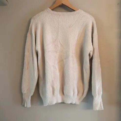 BRAVE + TRUE Fuzzy 🐻 Sweater Size L