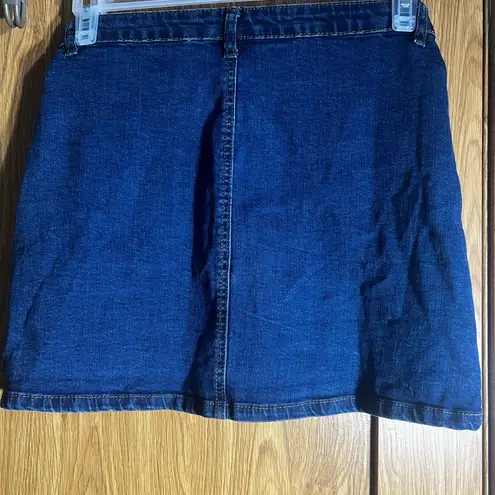 Kiss Blue Mini Pencil Skirt Casual Size M