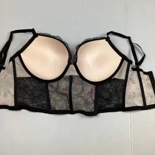 Victoria's Secret Victoria’s Secret Very Sexy Push up Floral Corset Long Line Bra