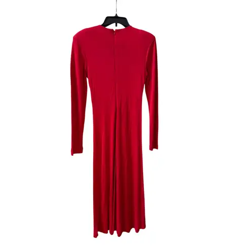 Farm Rio Twisted Cup Midi Dress - Size Small - Red (New)