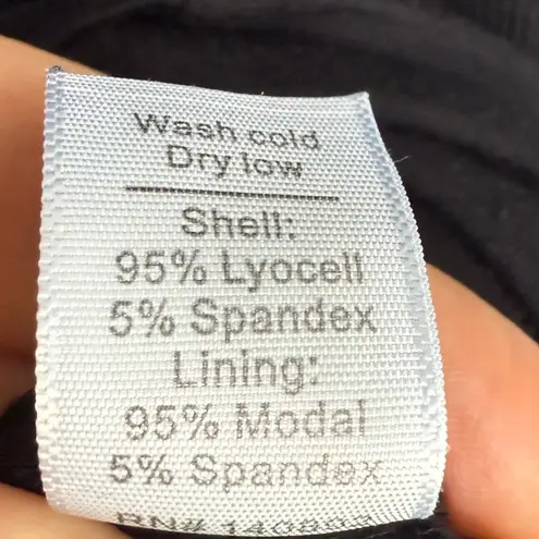 Marine layer Black Ribbed Midi Dress Style 13196 Size Large