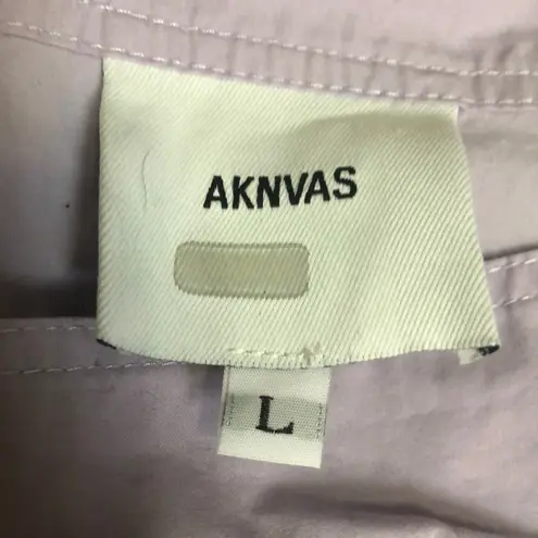 Aknvas Ketevan Romper Long Sleeve in Lavender Light Pastel Purple Lightweight L