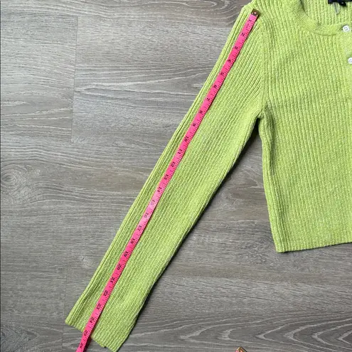 Apparis Brittney Ribbed Cardigan Green Size M