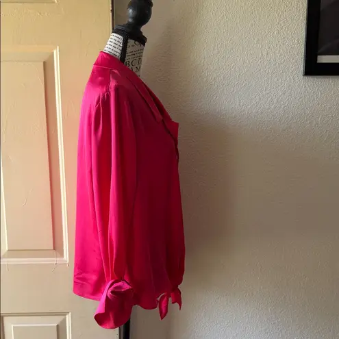Worthington  Fuchsia Button-Down Shirt - Image 4