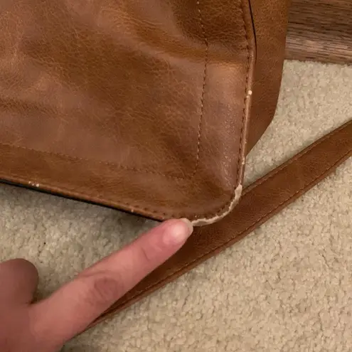 Steve Madden  brown satchel bag removable crossbody strap - Image 3