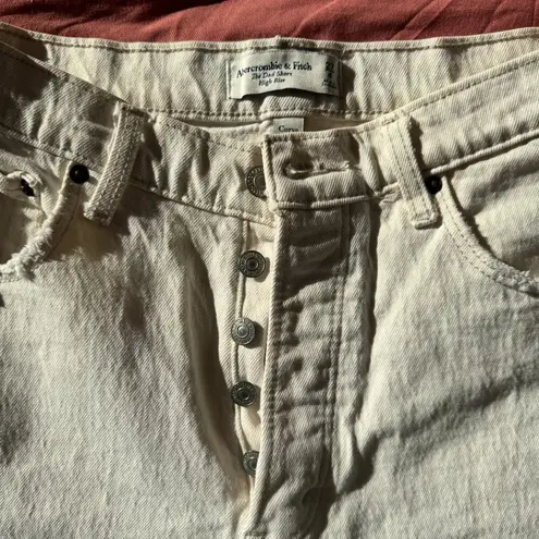 Abercrombie & Fitch  Curve Love High Rise Dad Denim Shorts