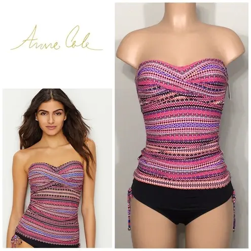 Anne cole  stripe Tankini set. NWT