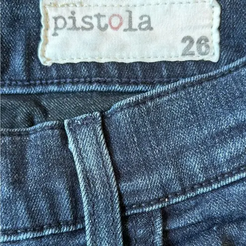 Pistola Audrey Mid Rise Skinny Jean Semi Distress