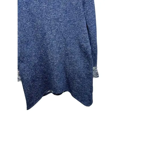 Hoodie Sweatshirt Blue Boho Asian Patchwork Bohemian Pockets Unique Boho Size M