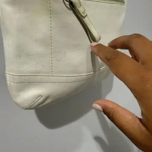 Coach VTG Legacy Slim 1415 White Leather Shoulder Convertible Crossbody Bag N