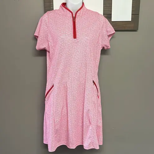 Bermuda Sands Tropical Golf Dress with White Pull