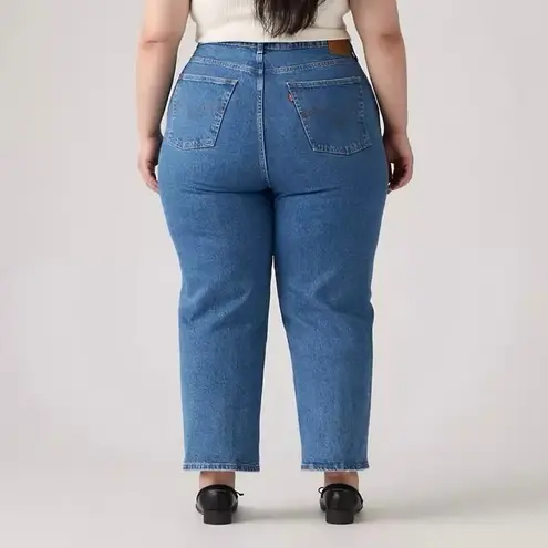 Levi’s Medium Wash Ribcage Straight Ankle Jean Women’s 16W Jazz Pop Blue