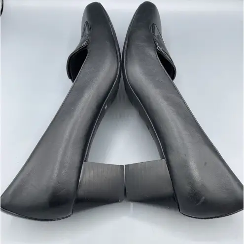 Clarks ‎ Womens 9 Shoes Everyday Black Leather Heels Pumps Career Office Work - Image 5