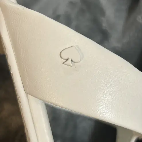 Kate Spade Irene Sandals White Tortoise Chain Thong Flip Flops Size 8B Women New