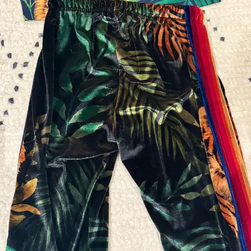 Aviator Nation Velvet Jungle Tiger matching set NWT (oversized)