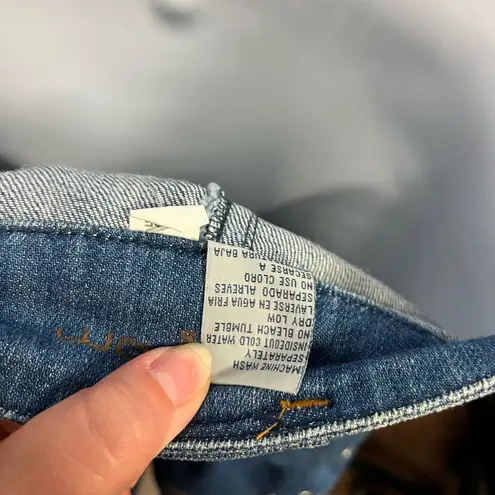 Boom Boom Jeans Vintage Y2K Denim Ruffle Layered Mini Skirt Medium M Studded