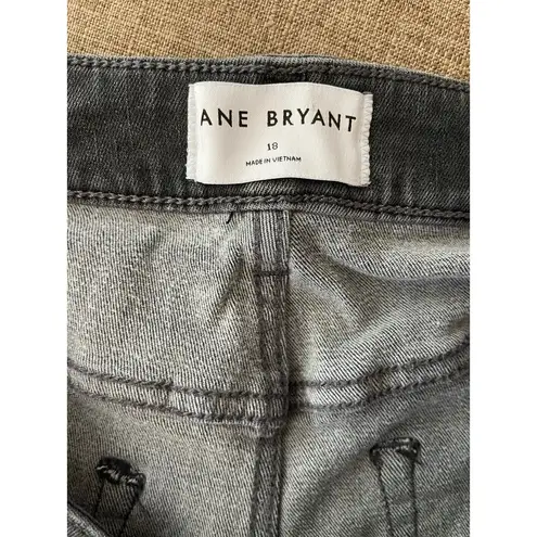 Lane Bryant  Flex Magic Waistband Mid Rise Signature Fit Boot Leg Gray Jeans~18