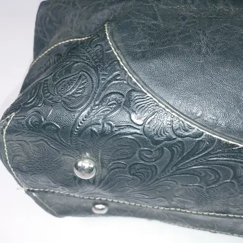 Country Road Jeweled Cross Black Turquoise Bag