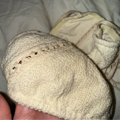 Elegant Cream Halter swim bralette Size undefined