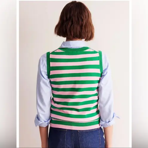 NEW! Boden Catriona Stripe Sweater Tank Green