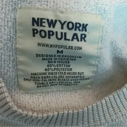 New York Popular Philadelphia Applique Fleece Sweatshirt M Brown Size M