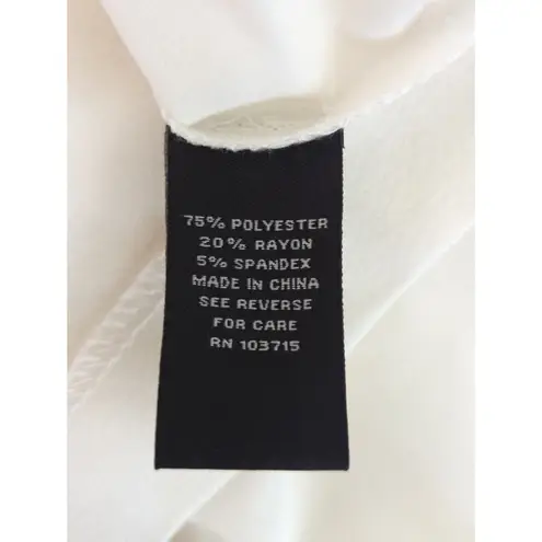 Sharagano Ivory Sheath Pocket Half Zip Career Office Dress size 10 NWT