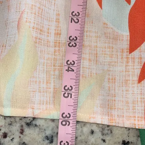 Sweet Lemon Womens Floral Tiered Midi Skirt Multicolor Size Large NWT Pink