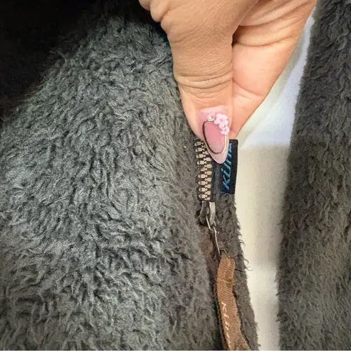 Kuhl Flight Jacket Women’s Size S – Raven Faux Shearling Fleece Zip Up