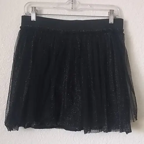 FINAL MARKDOWN Ladies' Pronto Tulle Overlay Shimmer Miniskirt lrg Size L