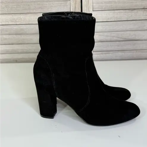 Madden Girl  Women's "Farrley" Faux Suede Side Zip Ankle Bootie Black-8