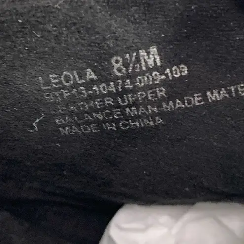 Naturalizer Women’s Back Buckle Strap Leather Leola Wedge Sandals Black Size 8M