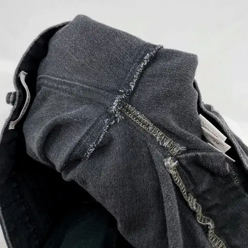 Moussy Vintage Black Jeans Distressed Straight Style 025EAC12