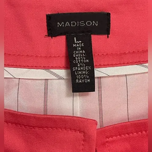 Madison Peacoat Short Style Blazer Jacket Watermelon Coral 3/4 Sleeve Sz L NEW Pink Size L