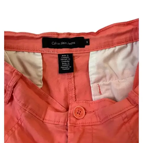 Calvin Klein  Peach Shorts w/ Pockets Women's Size 8 | 1-409