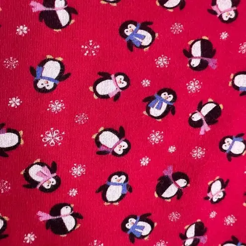 CC Hughes Long Sleeve Penguin Red Turtleneck Cotton Sz Small