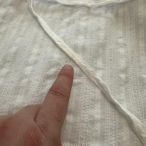 John Galt NWT Tank Top One Size Womens White Eyelet with Tie Waist Pacsun Stappy