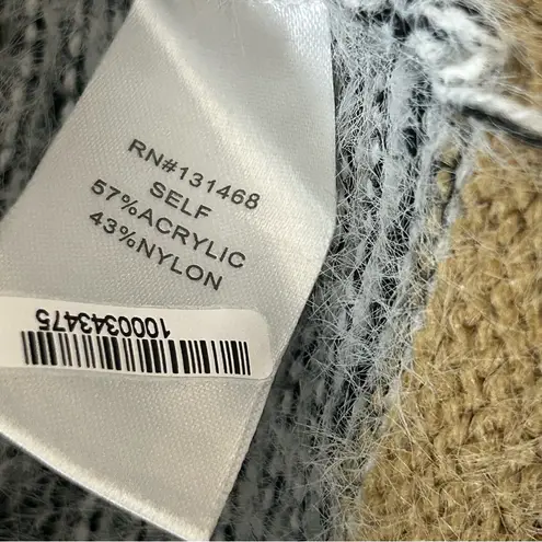 Fate Sweater Siena Hooded Color Block Mixed Media Western Cardigan~Sz XS