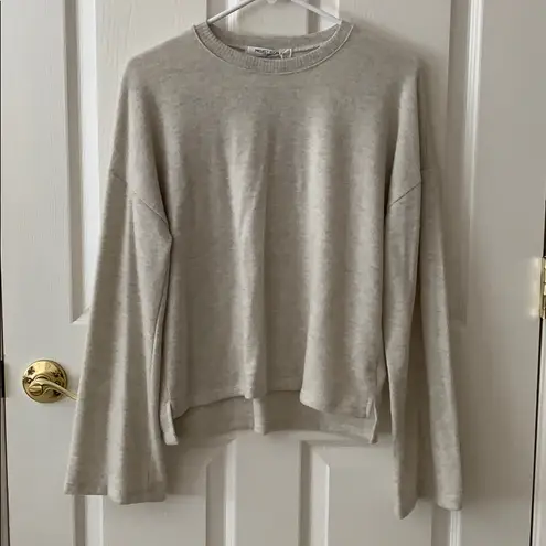 Lulus Project Social Darling bell sleeve top Gray