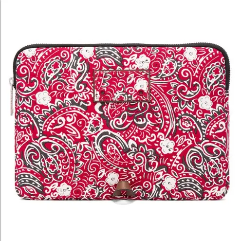 Marc Jacobs  Paisley 13" Computer Case in Chili Pepper Multi NEW