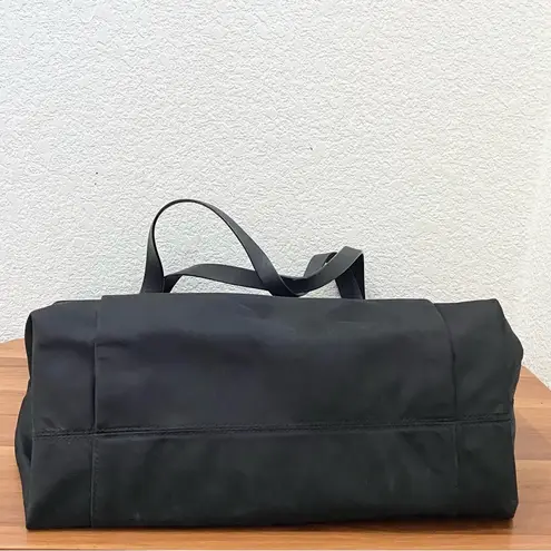 Henri Bendel Black Jetsetter Nylon Zip Top Large Tote Bag