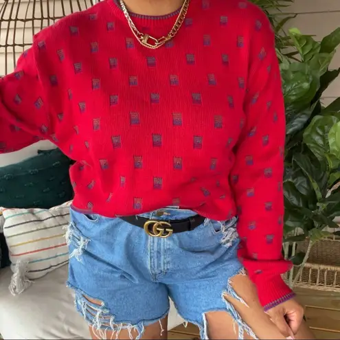 Vintage 90’s Retro Funky Grandpa Dad Sweater SZ L Size L