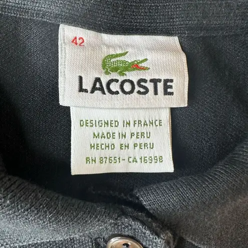 Lacoste  Ladies Black Polo Size 42